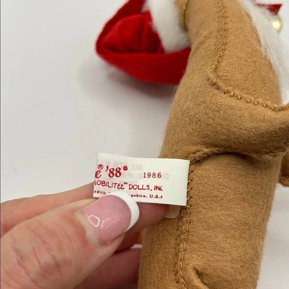 Vintage Annalee Santa with tree and Reindeer